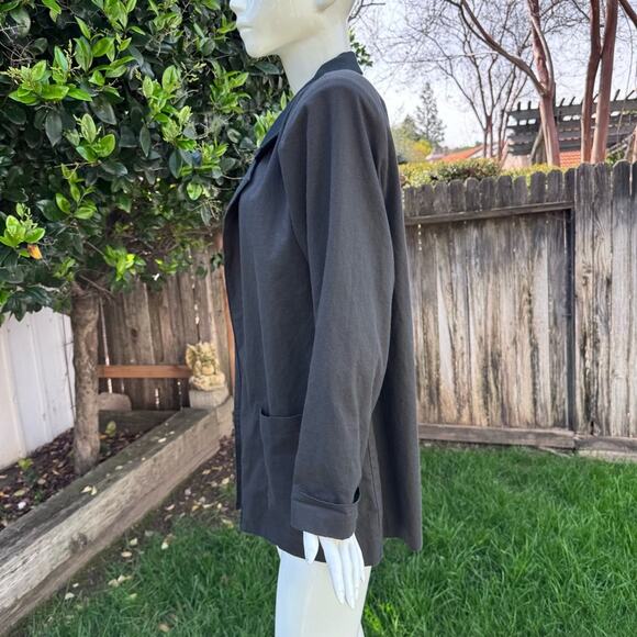 Vtg 80's Lady Van Heusen Black Long Blazer U.S.A Women's Size 11/12 - Picture 6 of 10